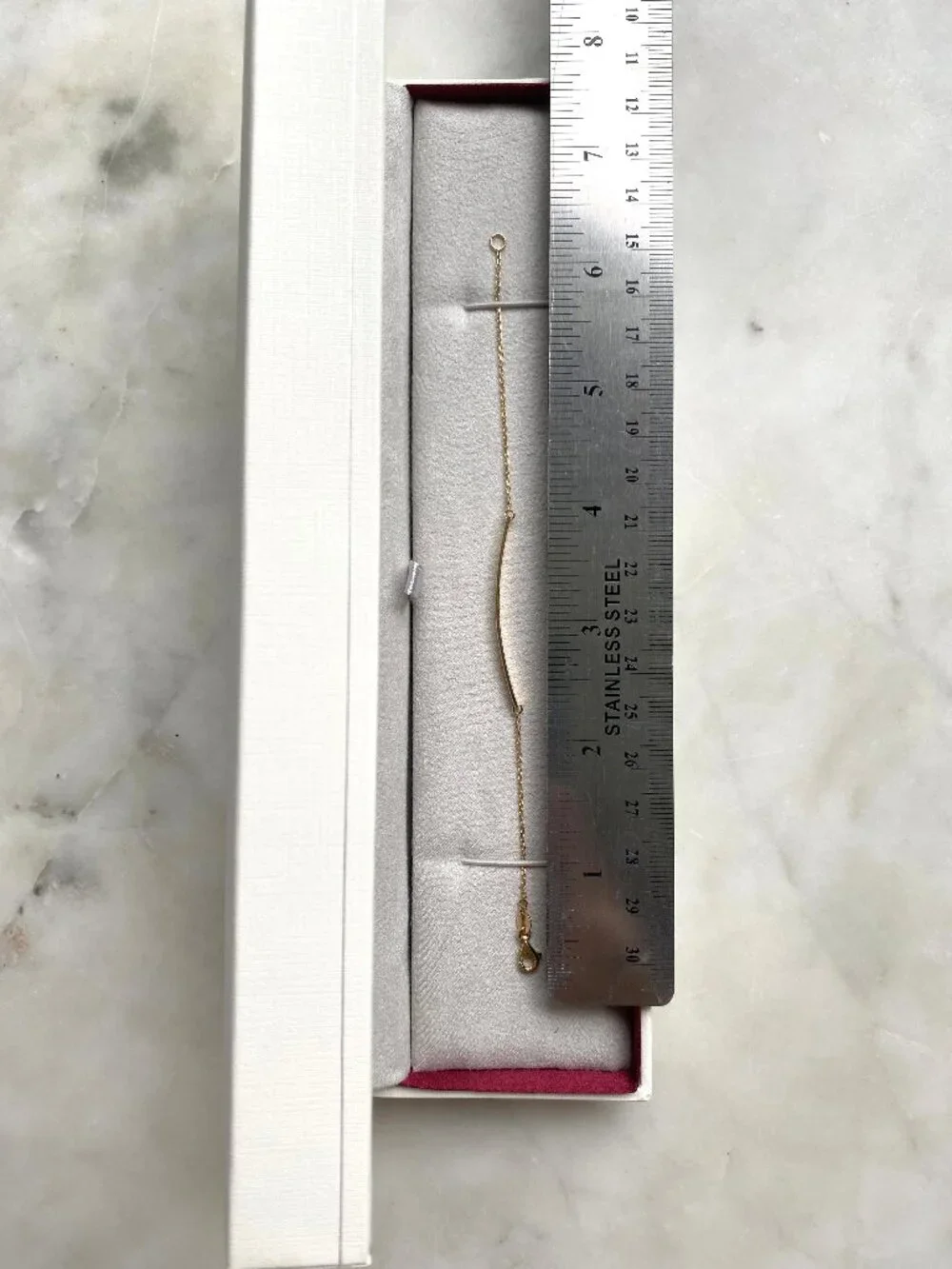 Shane Co. 14K Yellow Gold Bar Bracelet S